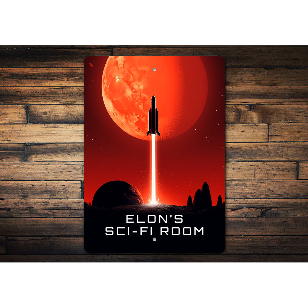 Custom Name Sci-fi Room Spaceship Sign
