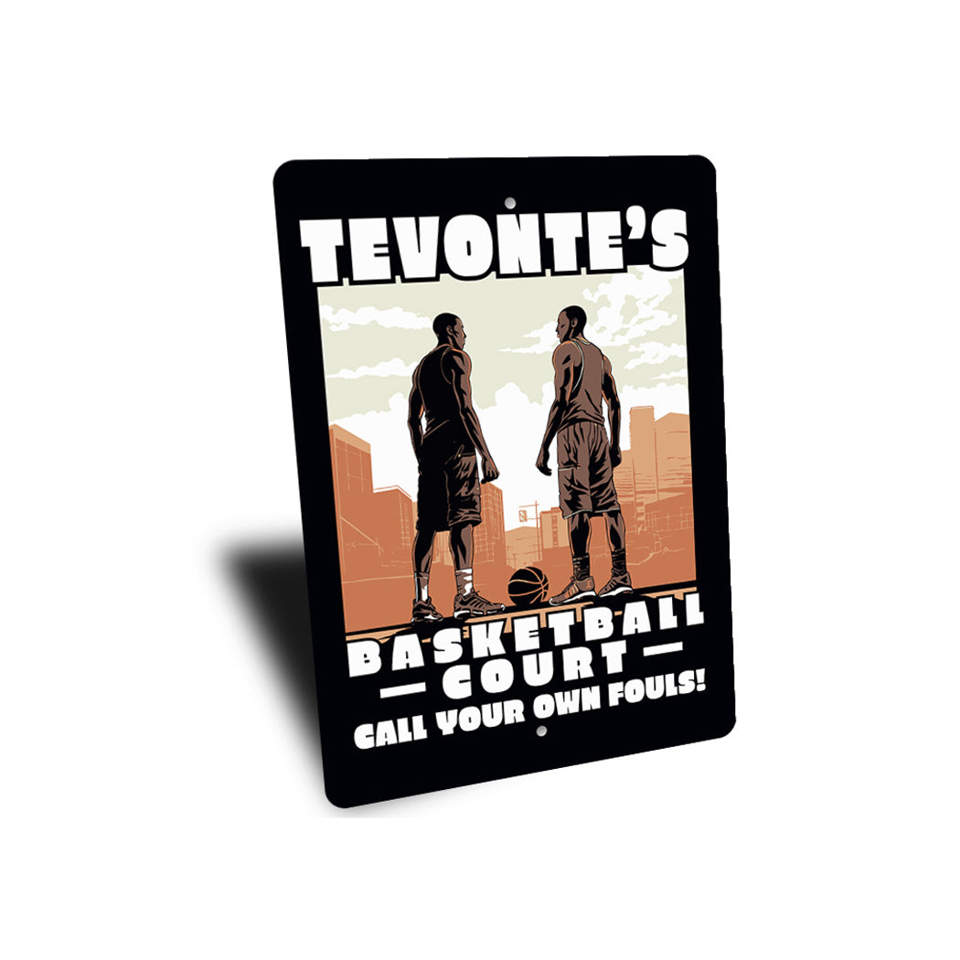 Custom Name Basketball Court Call Your Own Fouls Sign