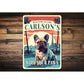 Custom Family Name Welcome To French Bulldog Sign
