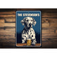 Personalized Family Name Dalmatian Home Bar Sign