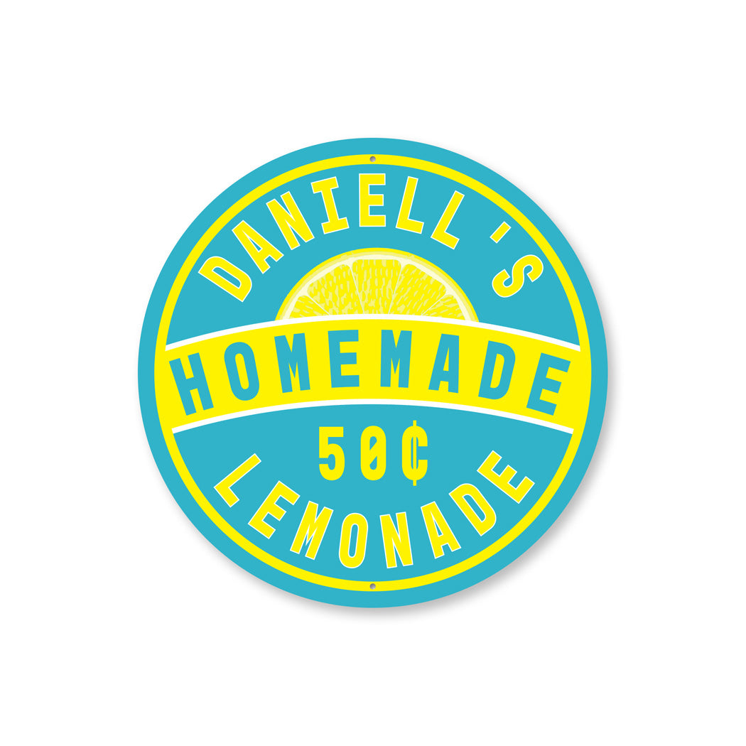 Custom Kids Homemade Lemonade Stand Sign