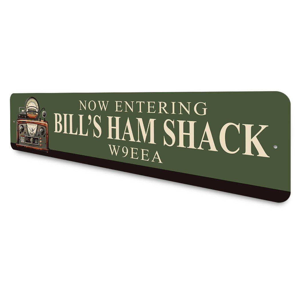 Ham Store Sign Personalized Now Entering Ham Shack Sign – Lizton Sign Shop Wholesale