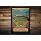Family Last Name Baseball Lounge Sign