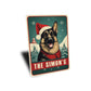 Personalized German Shepherd Christmas Welcome Sign