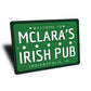 Welcome To Custom Irish Pub Sign
