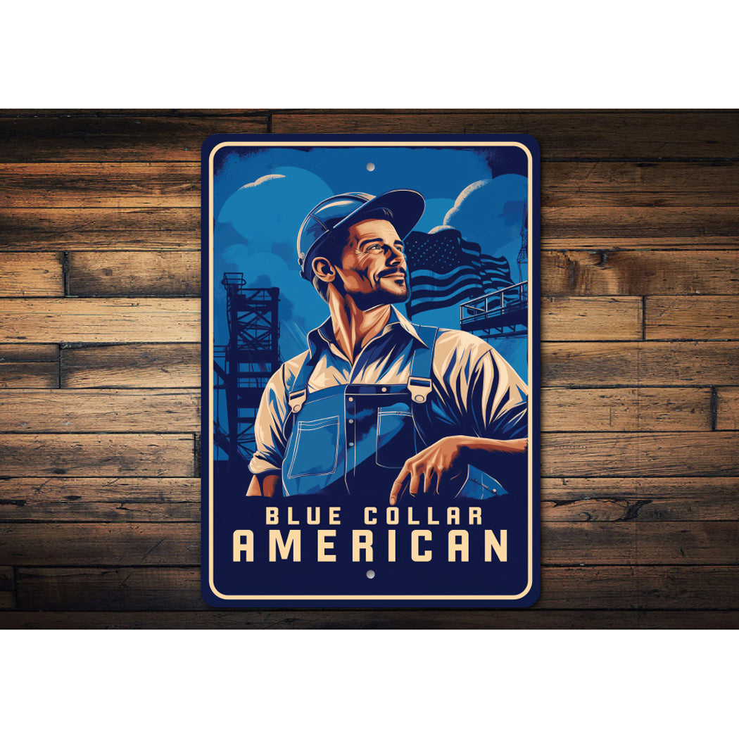 Blue Collar American Sign