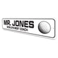 Custom World's Best Golfing Coach Sign