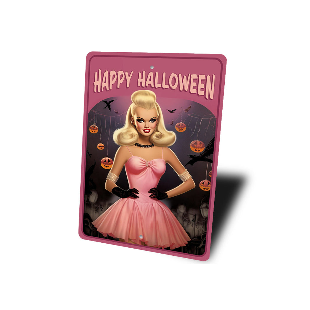 Happy Halloween Barbie Doll Sign