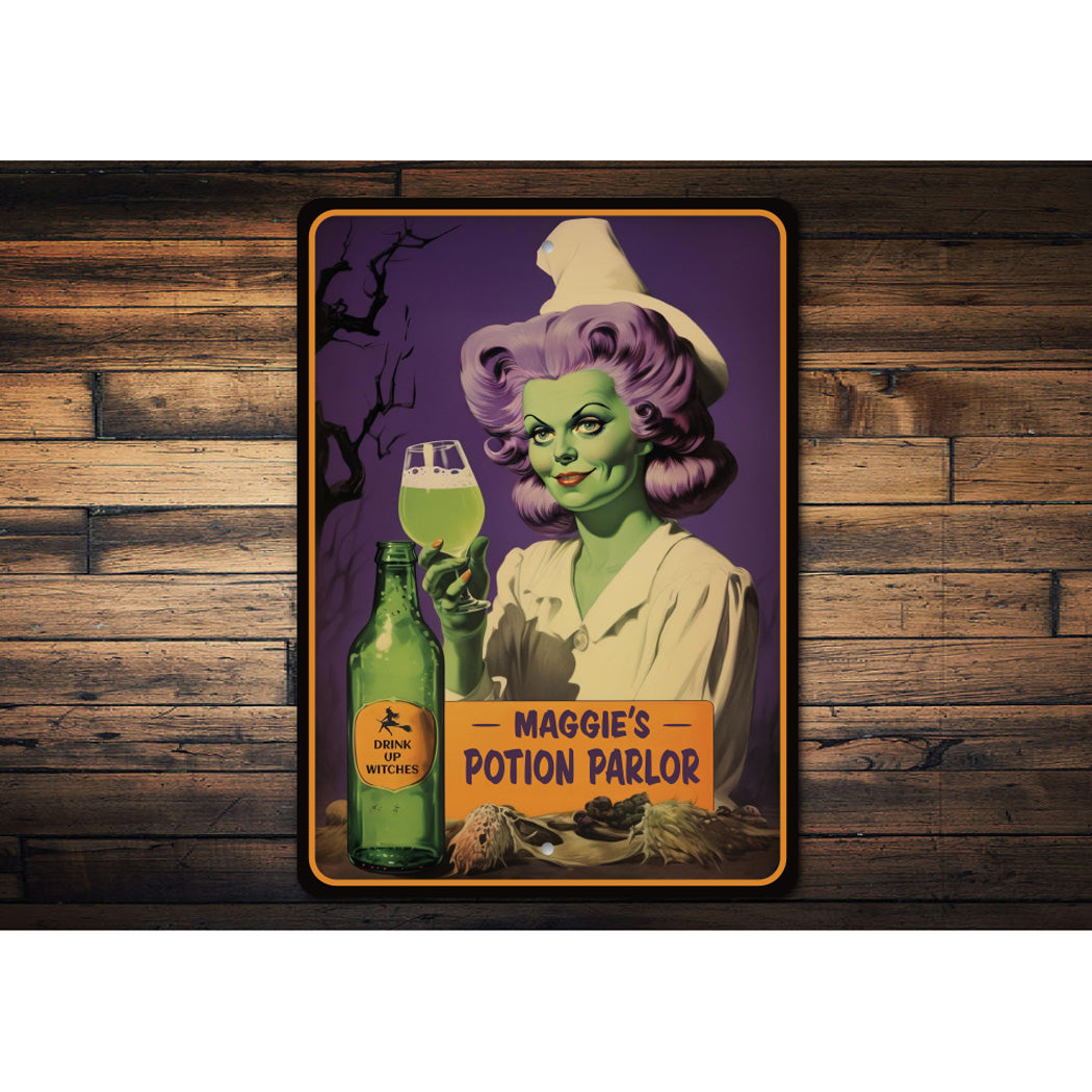 Halloween Witches Potion Parlor Sign
