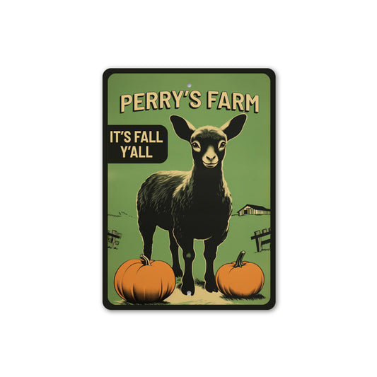 Family Farm Fall Halloween Welcome Sign