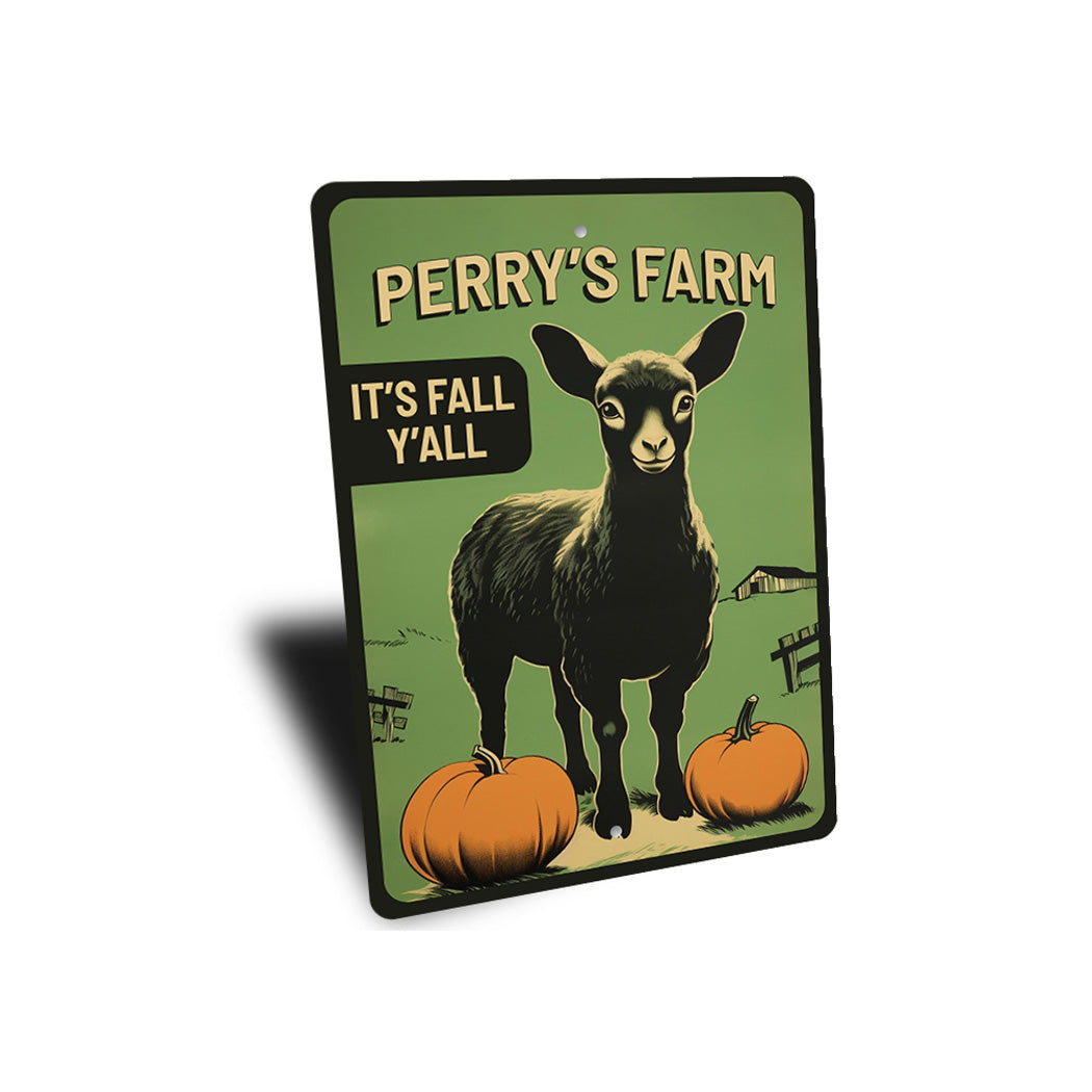 Family Farm Fall Halloween Welcome Sign