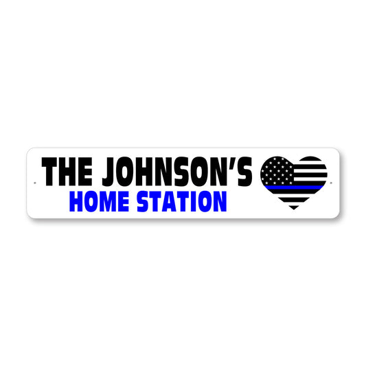 Custom Home Station Police Department Sign
