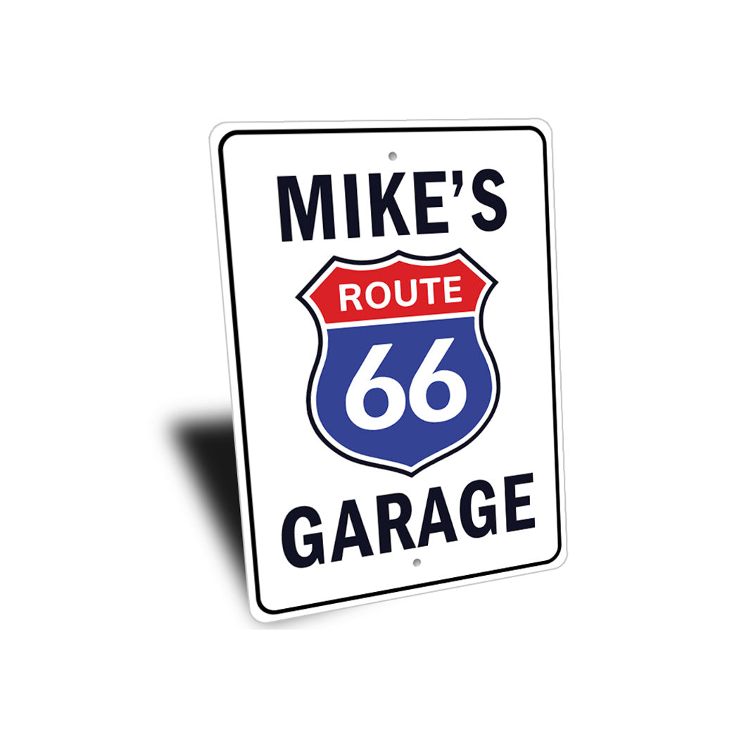 Personalized Route 66 Garage Custom Sign