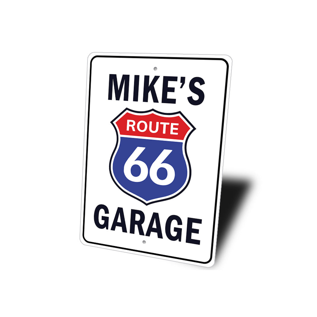 Personalized Route 66 Garage Custom Sign