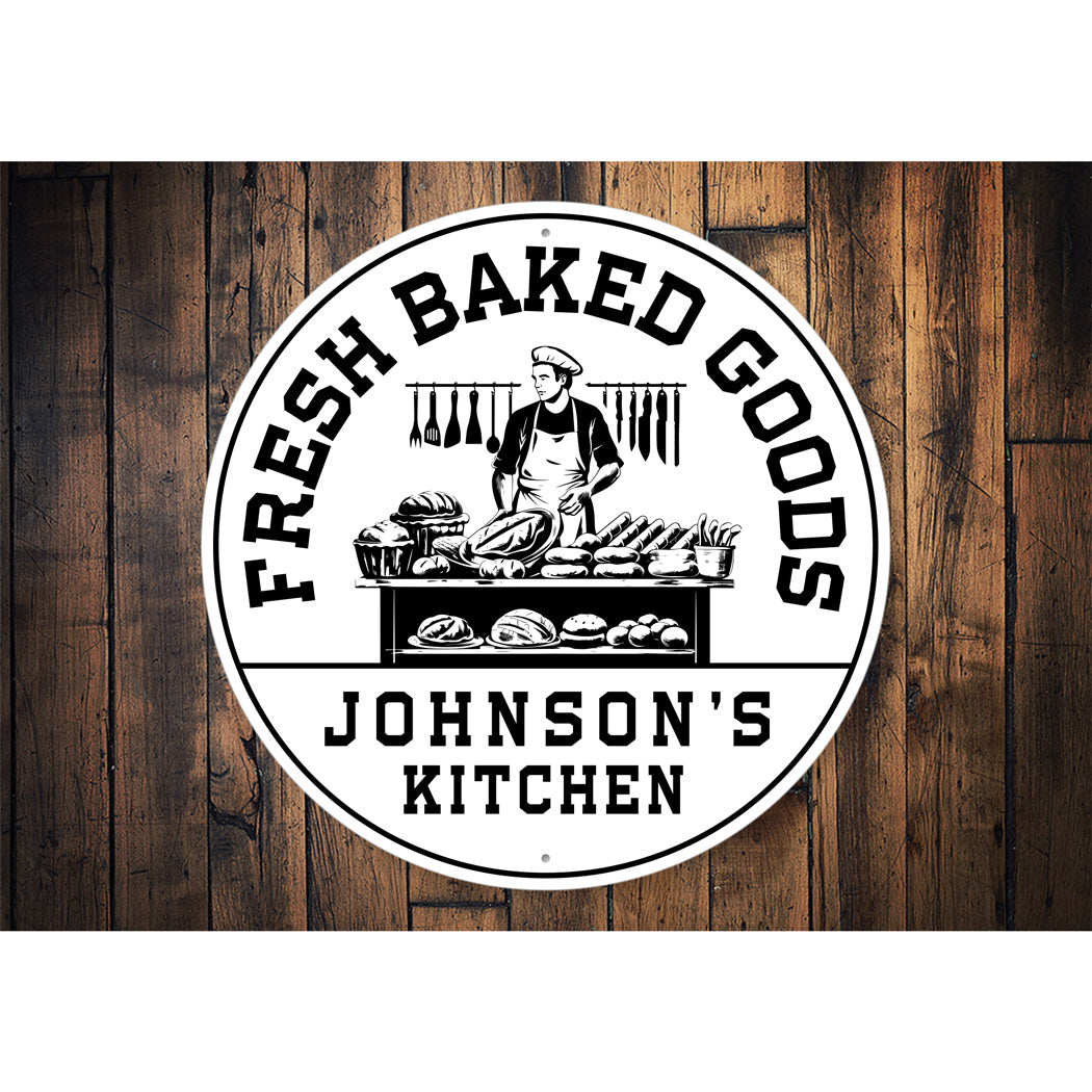 Fresh Baked Personalized Kitchen Sign