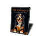 Bernese Mountain Dog Custom Serving What You Bring Sign