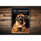 Leonberger Dog Custom Serving What You Bring Sign
