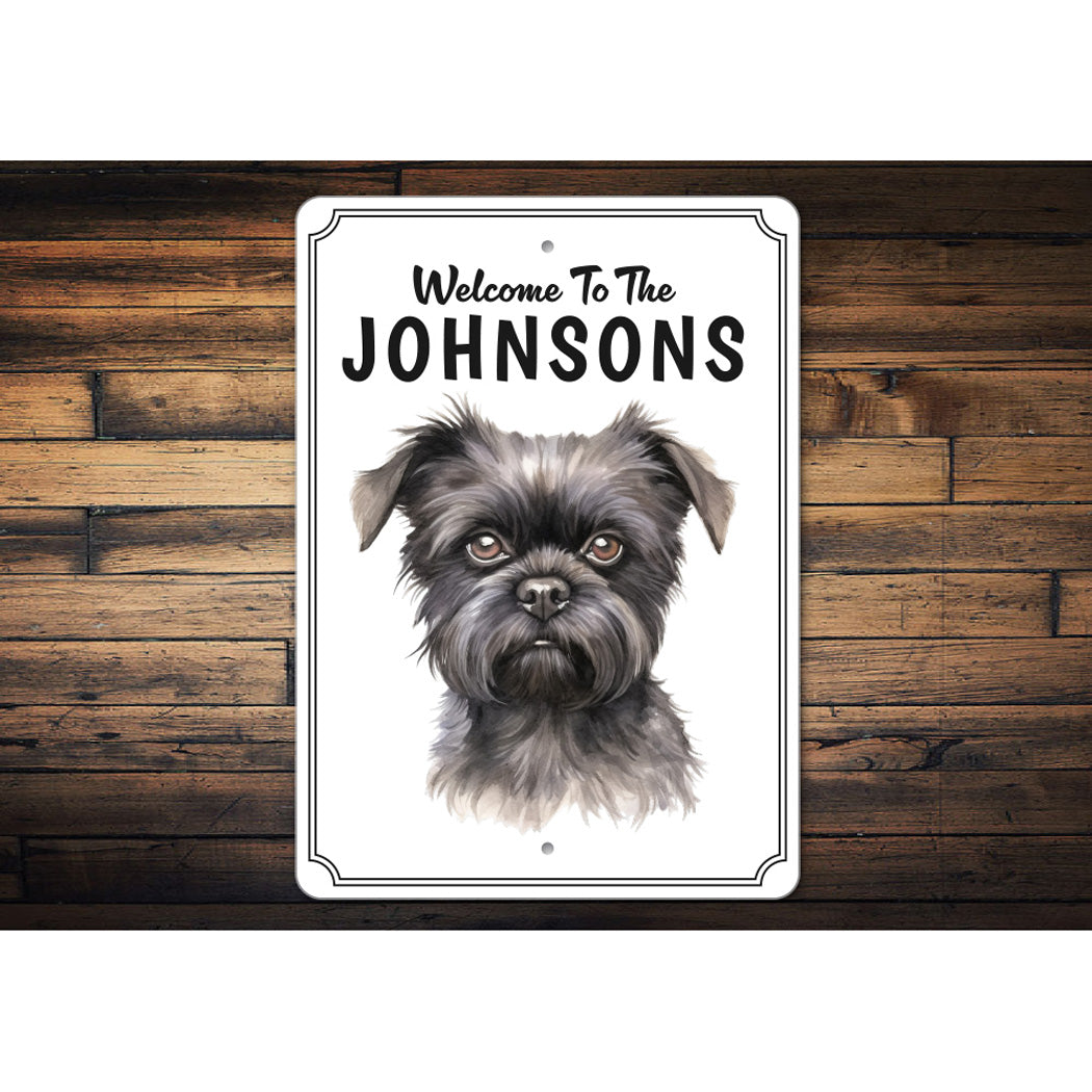 Affenpinscher Welcome To Personalized Sign