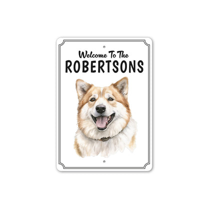 Akita Inu Welcome To Personalized Sign