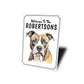 American Staffordshire Terrier Welcome To Custom Sign