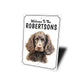 American Water Spaniel Welcome To Personalized Sign