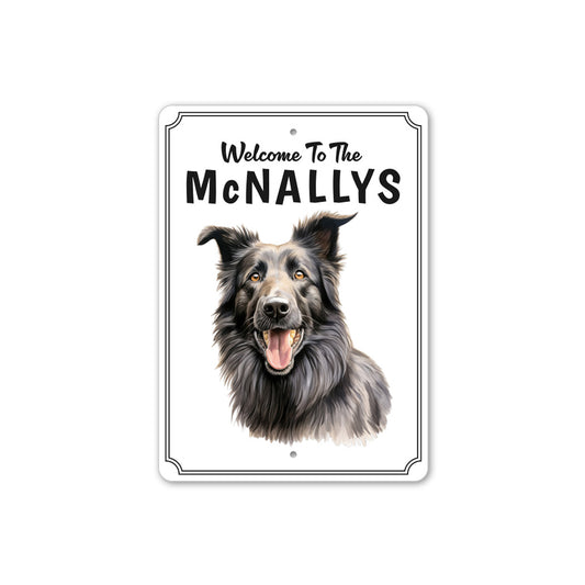 Belgian Sheepdog Welcome To Personalized Sign