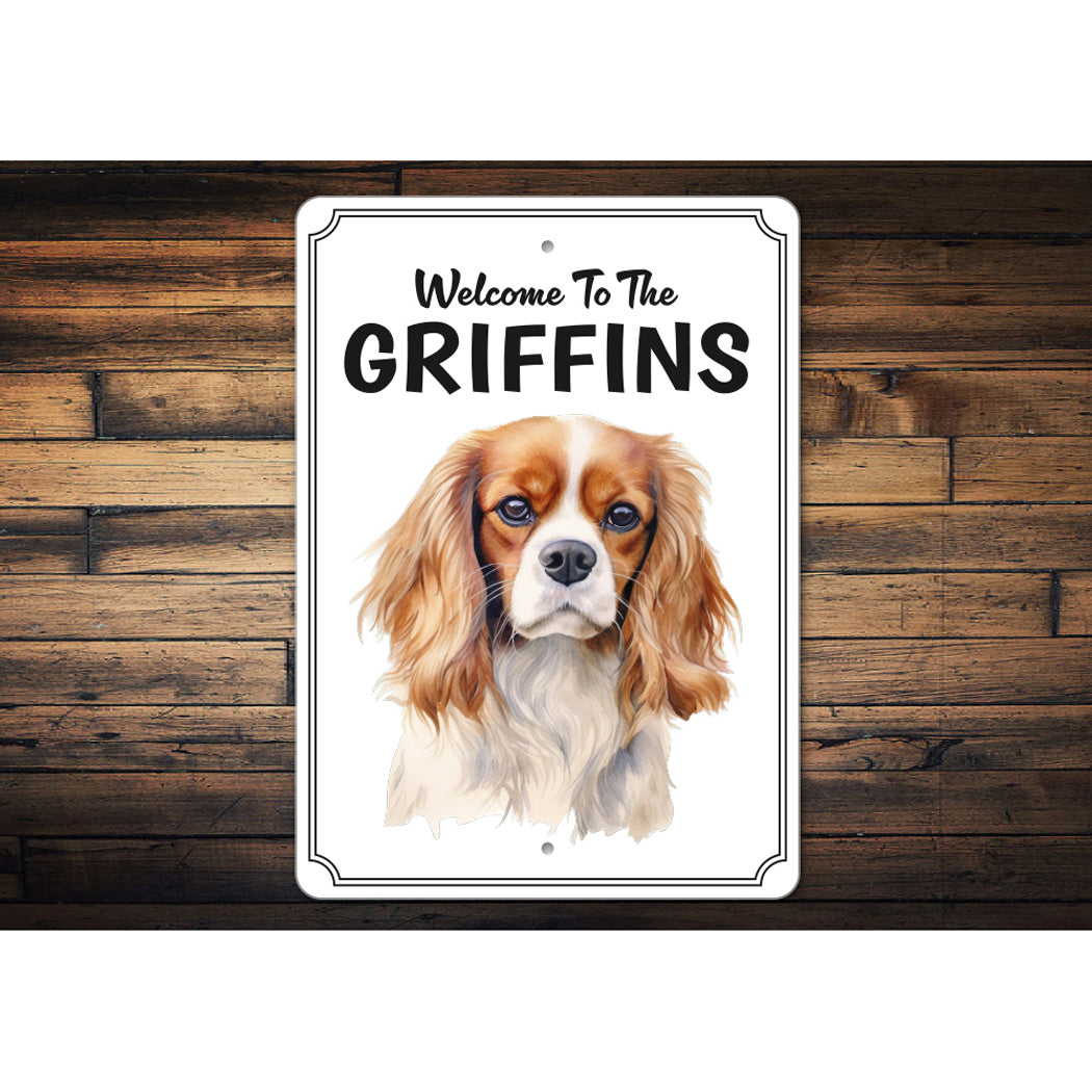 Cavalier King Charles Spaniel Welcome To Sign
