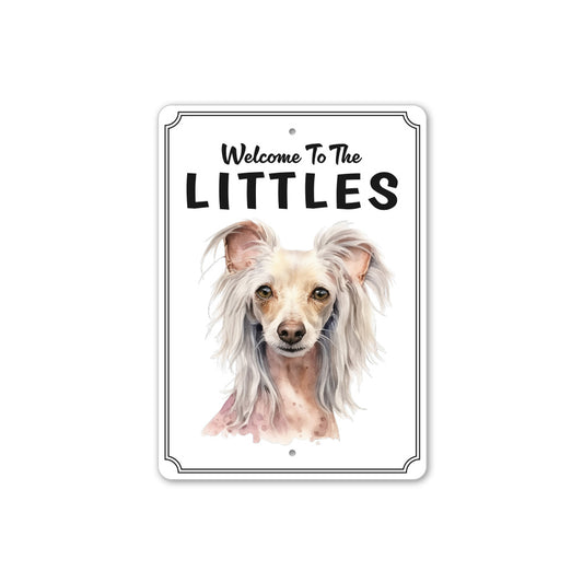 Chinese Crested Welcome To Personalized Sign