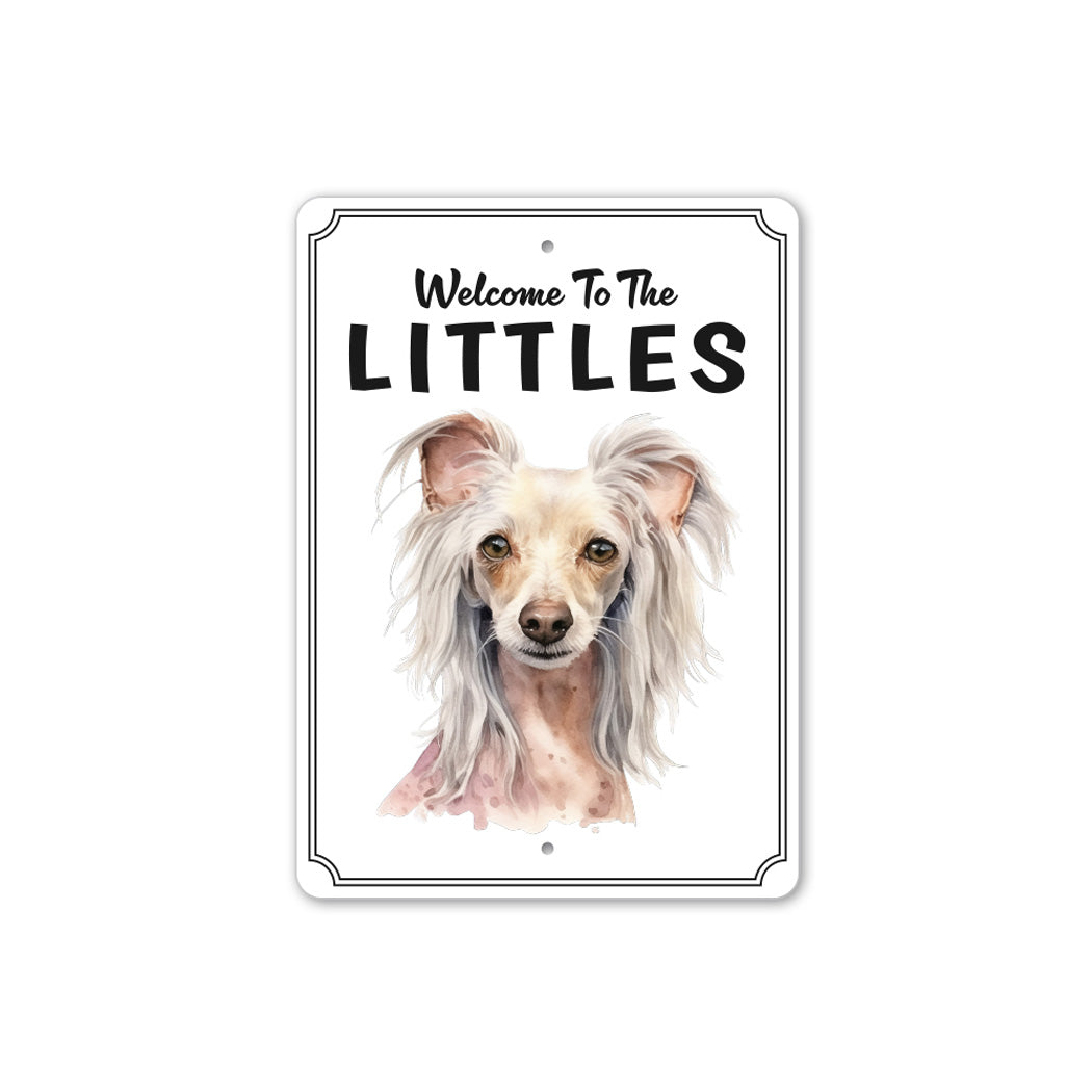 Chinese Crested Welcome To Personalized Sign