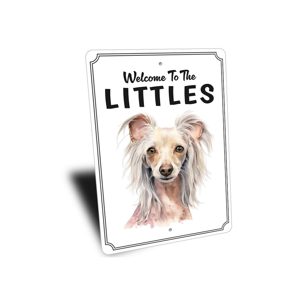 Chinese Crested Welcome To Personalized Sign