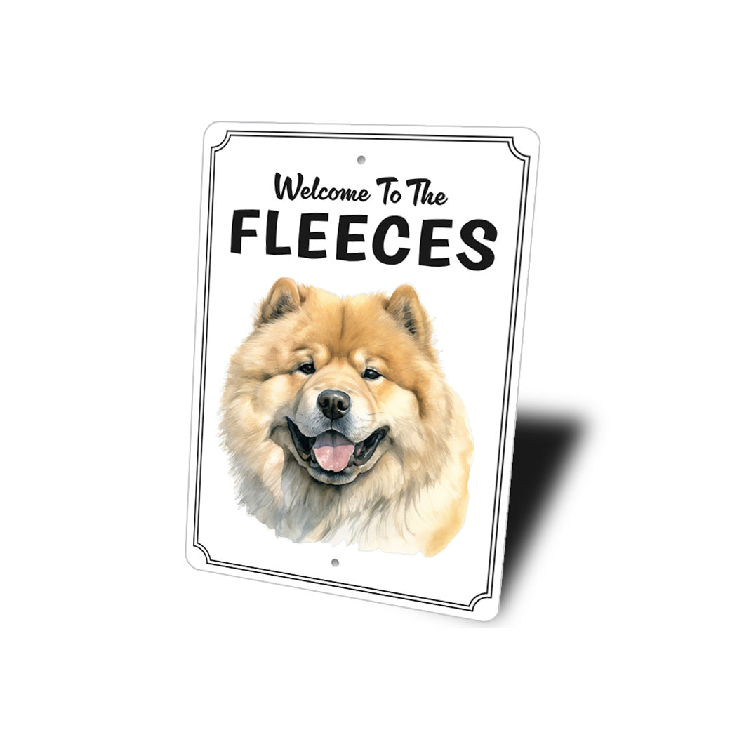 Chow Chow Welcome To Personalized Sign