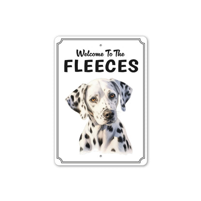 Dalmatian Welcome To Personalized Sign