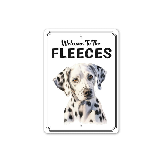 Dalmatian Welcome To Personalized Sign