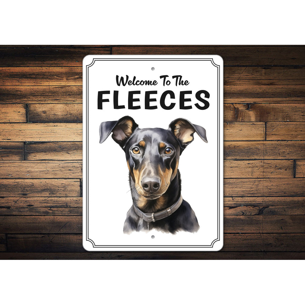 Doberman Pinscher Welcome To Personalized Sign