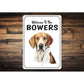 English Foxhound Welcome To Personalized Sign