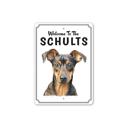 German Pinscher Welcome To Personalized Sign