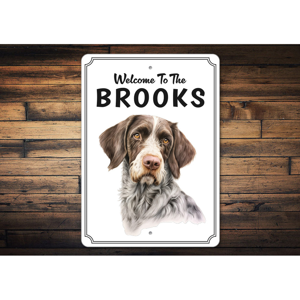 German Wirehaired Pointer Welcome To Custom Sign