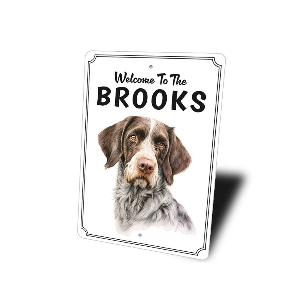 German Wirehaired Pointer Welcome To Custom Sign