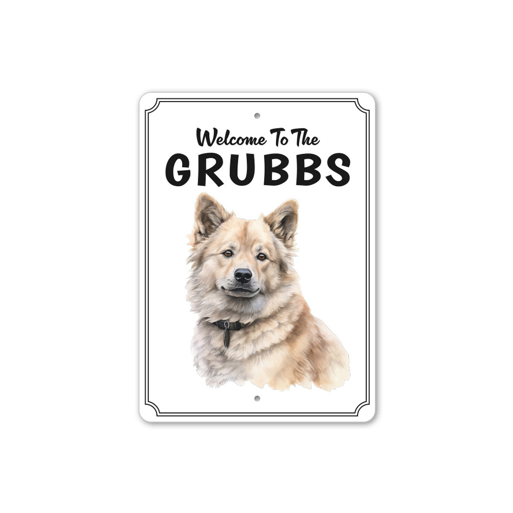 Greenland Dog Welcome To Personalized Sign