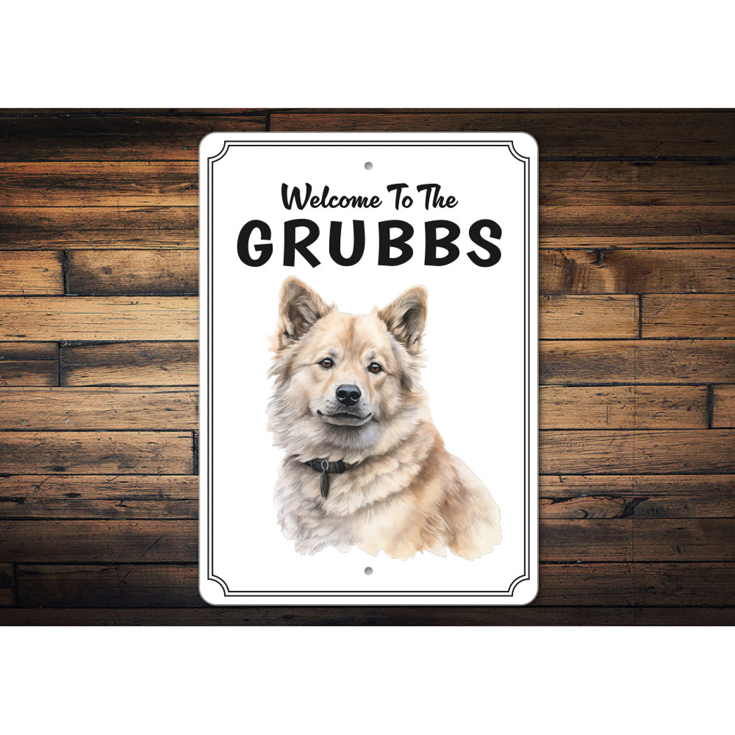 Greenland Dog Welcome To Personalized Sign