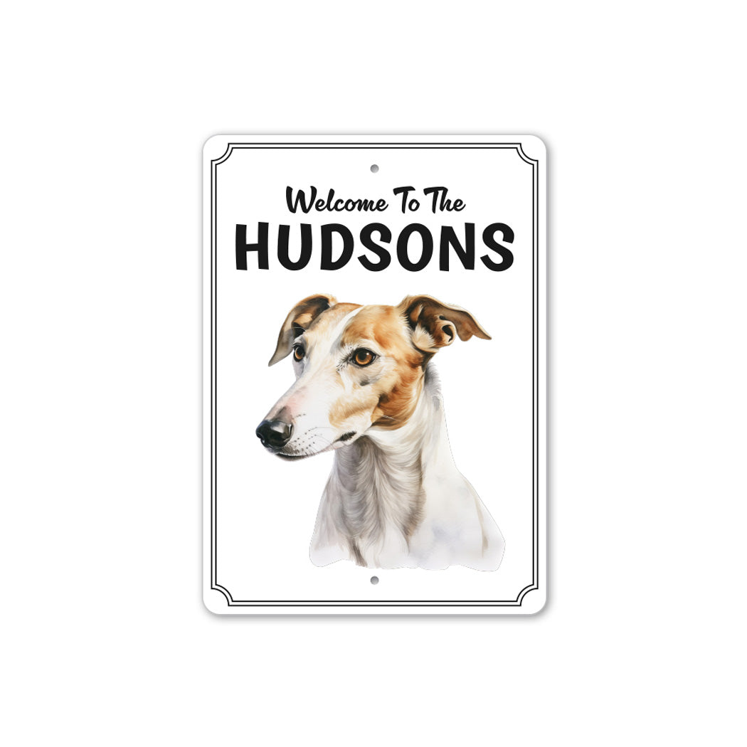 Greyhound Welcome To Personalized Sign