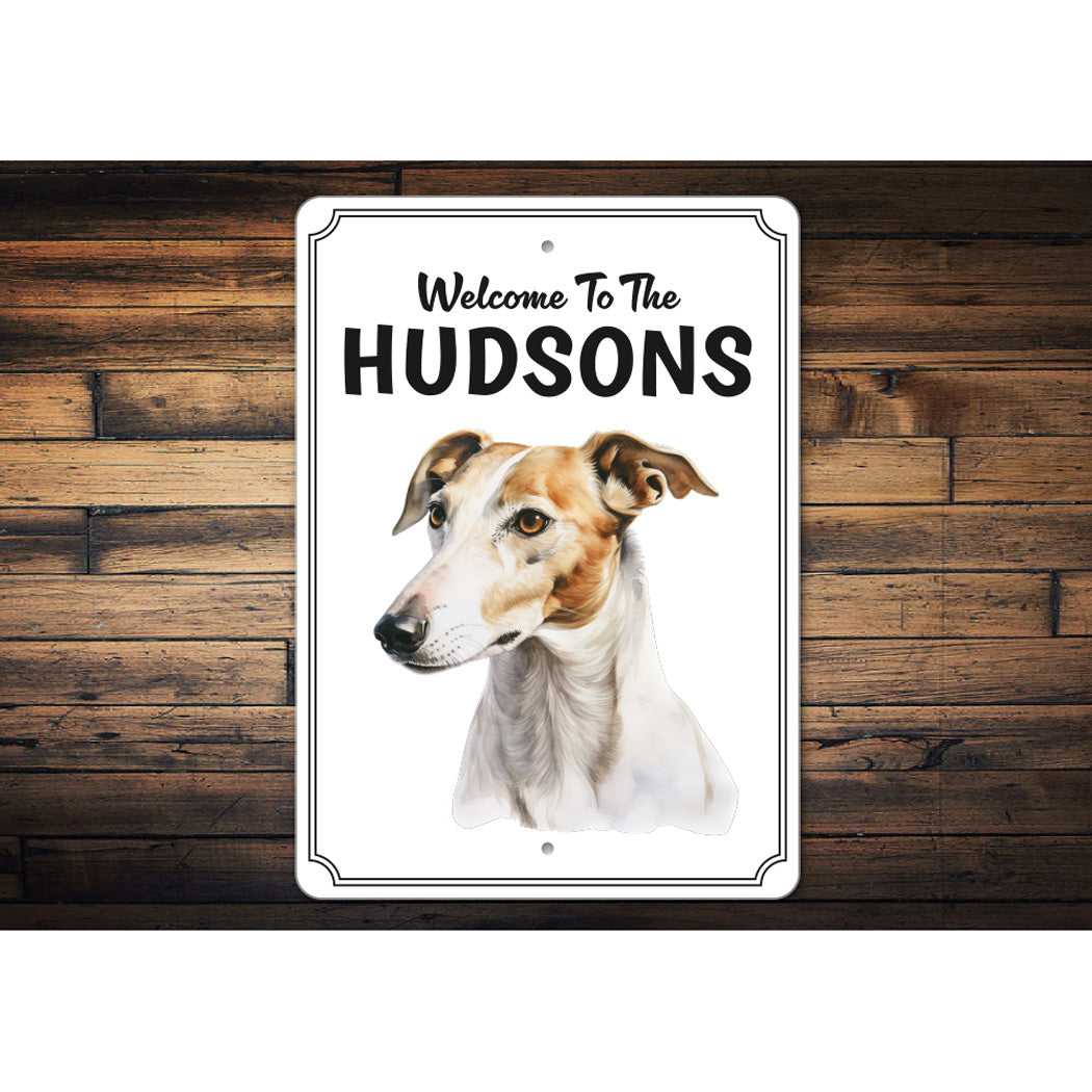 Greyhound Welcome To Personalized Sign