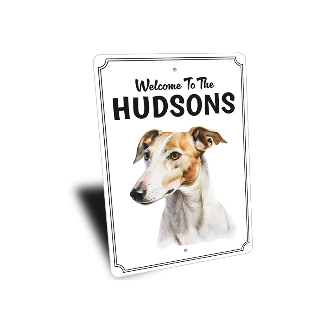 Greyhound Welcome To Personalized Sign