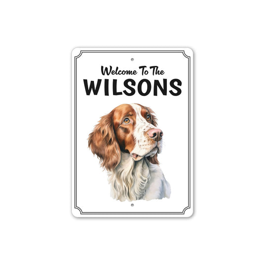 Irish Red And White Setter Welcome To Custom Sign