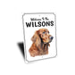 Irish Setter Welcome To Personalized Sign