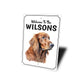 Irish Setter Welcome To Personalized Sign