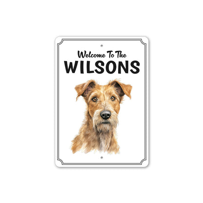 Irish Terrier Welcome To Personalized Sign