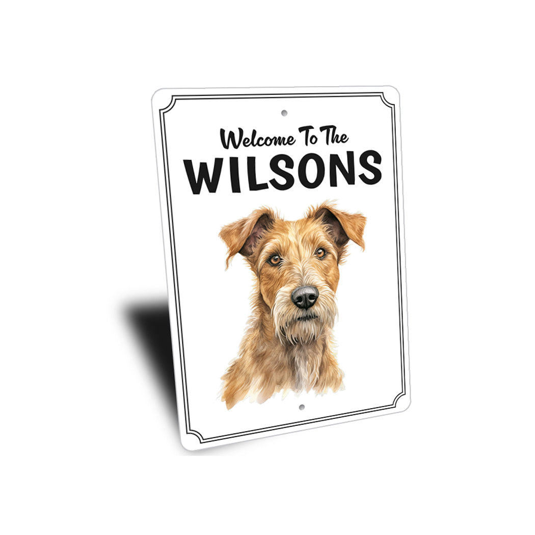 Irish Terrier Welcome To Personalized Sign