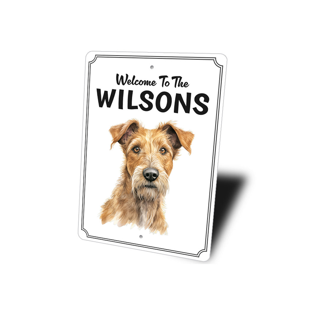 Irish Terrier Welcome To Personalized Sign