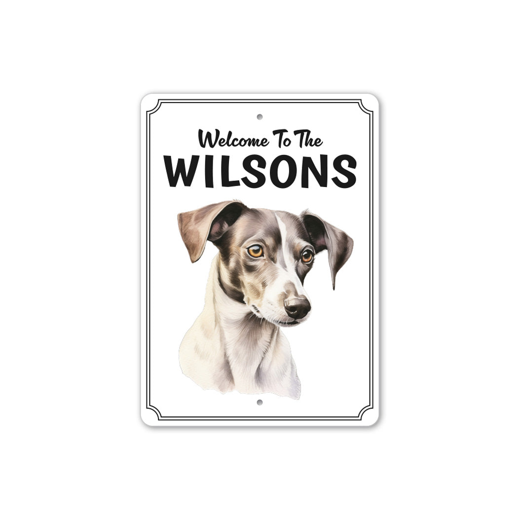 Italian Greyhound Welcome To Personalized Sign